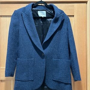 Ba&sh blue wool blazer